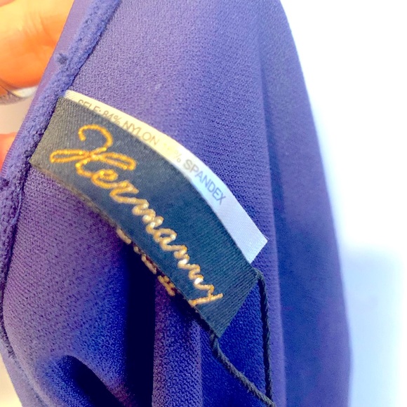 VIX PAULA HERMANNY GORGEOUS BEADED BIKINI NWT BOHO SUPER SEXY NAVY BLUE & GOLD - Picture 8 of 8